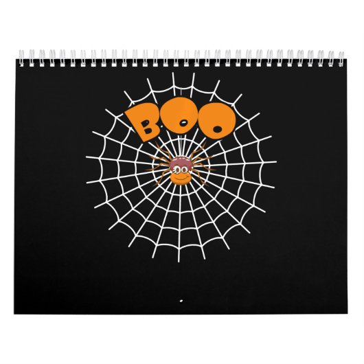 spinnengeschenk | Grappige Boo Spider Web Hallowee Kalender (Hoes)