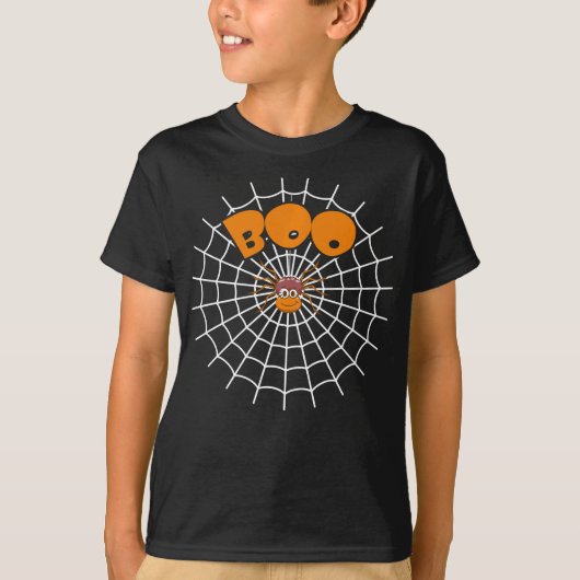 spinnengeschenk | Grappige Boo Spider Web Hallowee T-shirt (Voorkant)