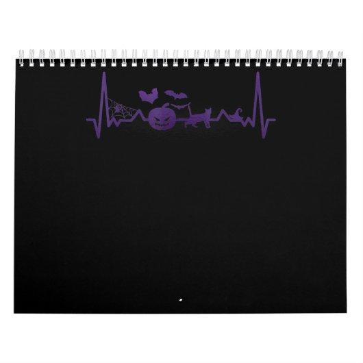 spinnengeschenk | Grappige hartslag lijn Halloween Kalender (Hoes)