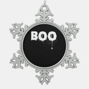 spinnengeschenk   Halloween Grappige Enge Kleine S Tin Sneeuwvlok Ornament
