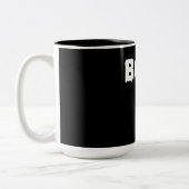 spinnengeschenk | Halloween Grappige Enge Kleine S Tweekleurige Koffiemok (Links)