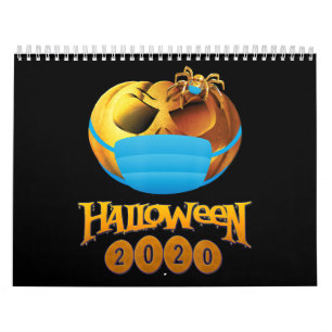 spinnengeschenk Halloween pompoen en spinnenmask Kalender