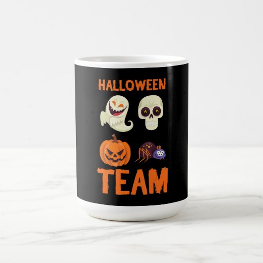 spinnengeschenk | Halloween Team Pompoen Spook Koffiemok (Center)