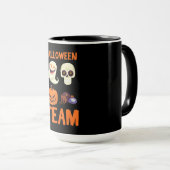 spinnengeschenk | Halloween Team Pompoen Spook Mok (Voorkant rechts)
