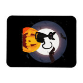 spinnengeschenk | Halloween Zwarte Kat Spin Pompoe Magneet (Horizontaal)