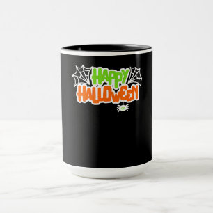 spinnengeschenk Happy Halloween Kleurrijke Schat Mok