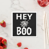 spinnengeschenk | Hey Boo Halloween Grappig Spinne Servet (Insitu)