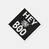 spinnengeschenk | Hey Boo Halloween Grappig Spinne Servet (Hoek)