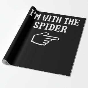 spinnengeschenk   Ik ben met de spin kostuum match Cadeaupapier