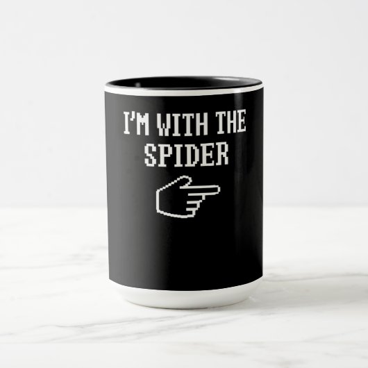 spinnengeschenk | Ik ben met de spin kostuum match Mok (Midden)