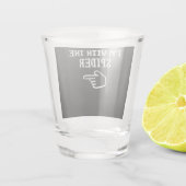 spinnengeschenk | Ik ben met de spin kostuum match Shot Glas (Achterkant)