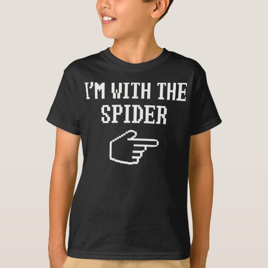 spinnengeschenk | Ik ben met de spin kostuum match T-shirt (Voorkant)