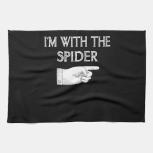 spinnengeschenk Ik ben met de spin kostuum match Theedoek