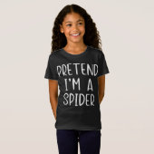 spinnengeschenk |Pretend spin kostuum Halloween La T-shirt (Voorkant volledig)