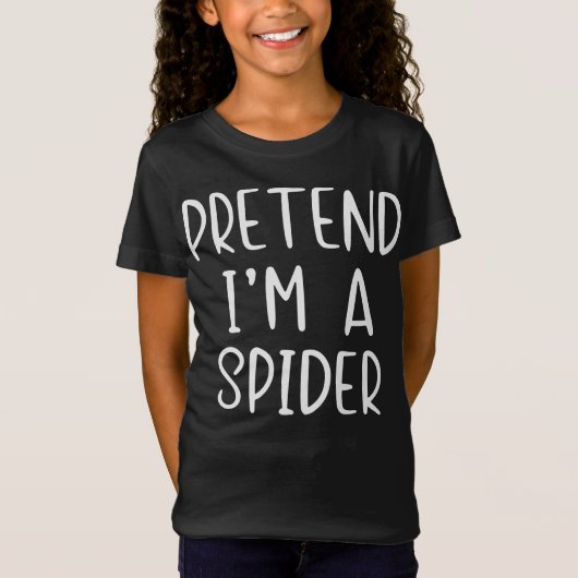 spinnengeschenk |Pretend spin kostuum Halloween La T-shirt (Voorkant)