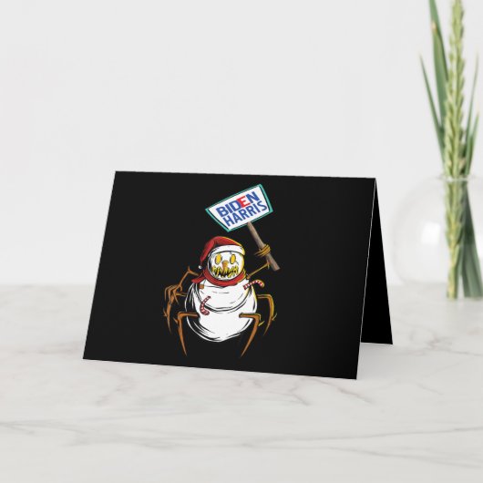Spinnenkaart| Zachte Snowman Spider Monsters Kaart (Voorkant)