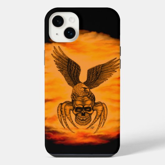 Spinnenkop met Adelaar iPhone Hoesje (Achterkant)
