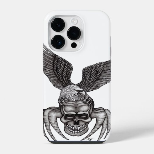 Spinnenkop met Adelaar iPhone Hoesje (Achterkant)