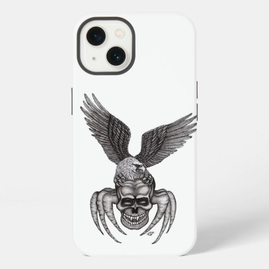 Spinnenkop met Adelaar iPhone Hoesje (Achterkant)