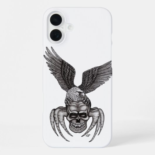 Spinnenkop met Adelaar iPhone Hoesje (Achterkant)