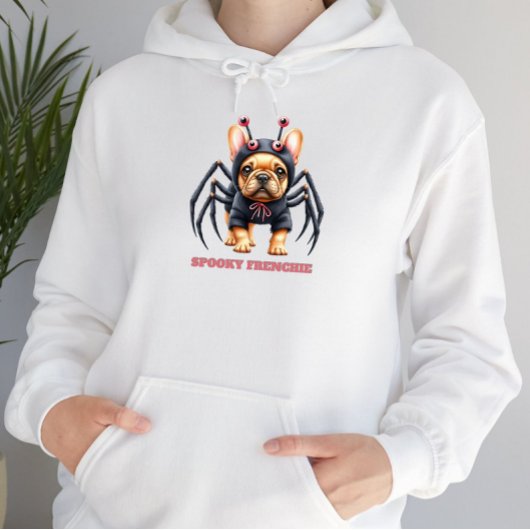 Spinnenkostuum Frenchie Puppy Halloween Hoodie