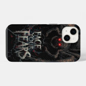 Spinnennachtmerrie – Donkere Horror Illustratie iPhone Hoesje (Achterkant horizontaal)