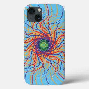 Spinnenoog / Hemelblauwe achtergrond Case-Mate iPhone Case