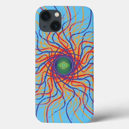 Spinnenoog  / Hemelblauwe achtergrond Case-Mate iPhone Case (Achterkant)