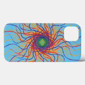 Spinnenoog  / Hemelblauwe achtergrond Case-Mate iPhone Case (Achterkant (horizontaal))