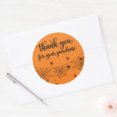 Spinnenweb Bedankt voor uw aankoop Sticker (Envelop)