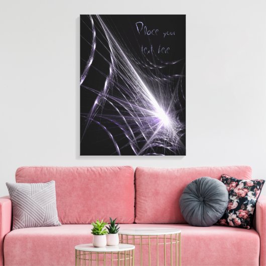 Spinnenweb Canvas Afdruk (Insitu (Woonkamer))