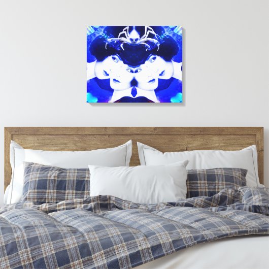 Spinnenweb Canvas Afdruk (Insitu (Slaapkamer))