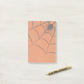 Spinnenweb en Zwarte Spin Halloween Notities Post-it® Notes (Op bureau)