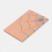 Spinnenweb en Zwarte Spin Halloween Notities Post-it® Notes (Schuin)