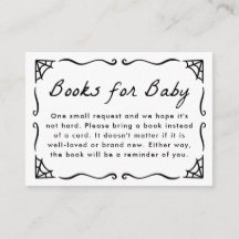 Spinnenweb Halloween Baby Shower Boeken voor Baby