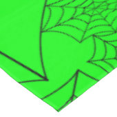 spinnenweb halloween gotisch spinnenweb zuur groen tafelkleed (Gekanteld)