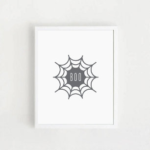 Spinnenweb. Halloween Poster