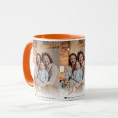 Spinnenweb Hand-Lettered Boo Halloween Foto Mok (Voorkant links)