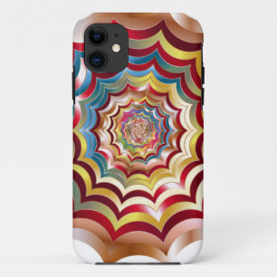 spinnenweb hypnotiserend gerevitaliseerd iPhone 11 hoesje