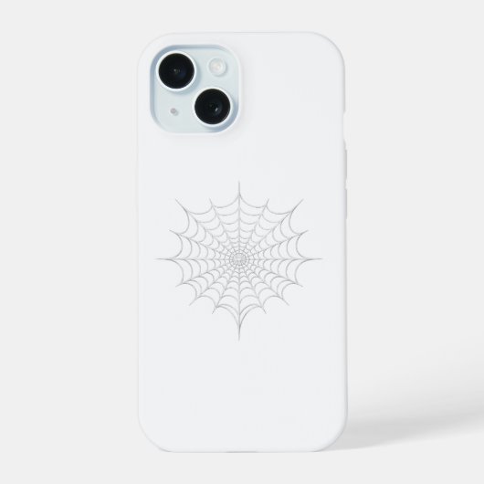 Spinnenweb iPhone 15 Case (Achterkant)