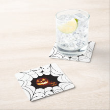 Spinnenweb met pompoenen