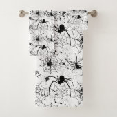 Spinnenweb Patroon Halloween  Bad Handdoek (Insitu)