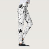 Spinnenweb Patroon Halloween Leggings (Rechts)