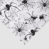 Spinnenweb Patroon Halloween Tissuepapier (Detail)