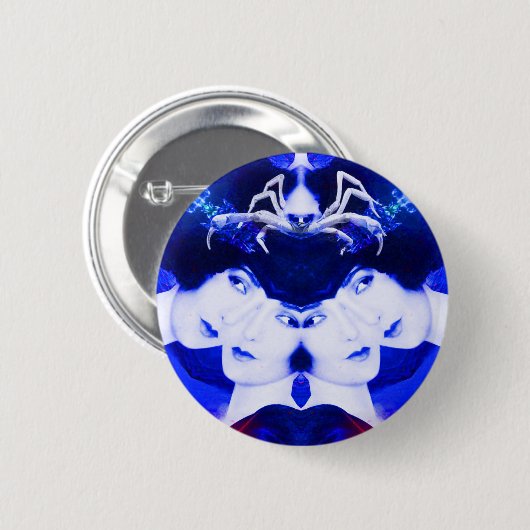 Spinnenweb Ronde Button 5,7 Cm (Voorkant /achterkant)