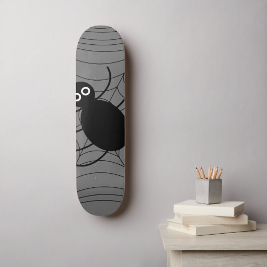 Spinnenweb Spin Halloween Persoonlijk Skateboard (Muurkunst)