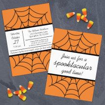 Spinnenweb-spookfeest