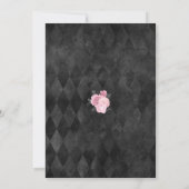 Spinnenweb Tot de dood ons scheidt Zwart Roze  Kaart (Achterkant)