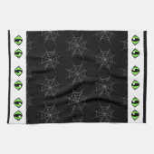 Spinnenwebben en Big Eyes Keukenhanddoek (Horizontaal)