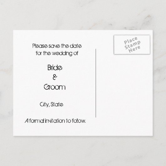 Spinnenwebben en witte spinnen slaan de datum Brie Aankondigingskaart (Achterkant)